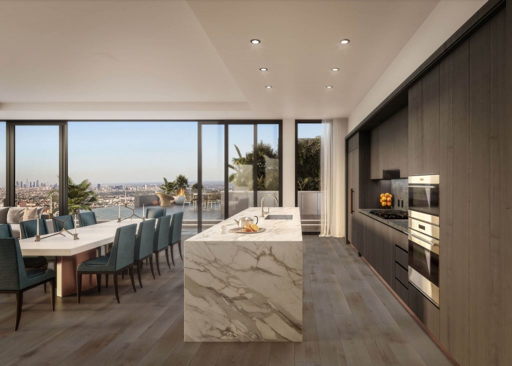 Rendering of Pendry Residences Kitchen